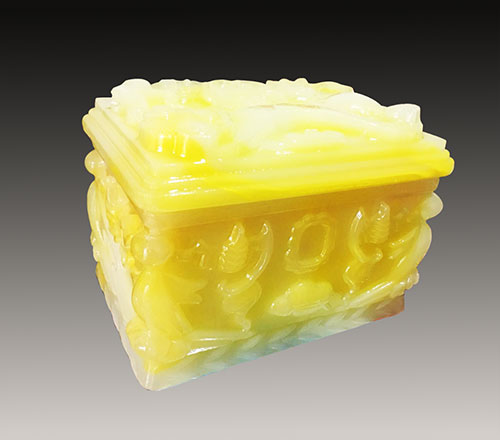 玉-米黄玉福寿如意